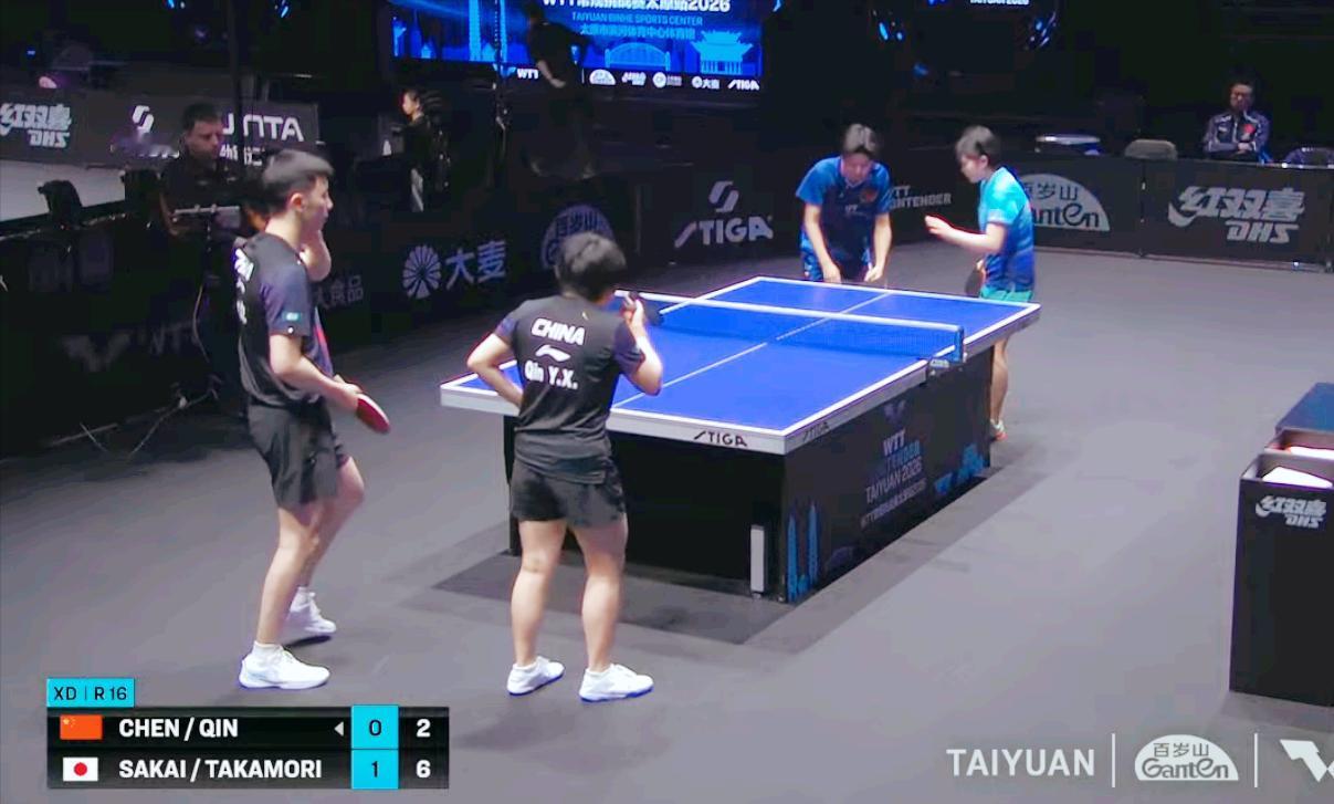 气炸了！国乒主力陈垣宇/覃予萱被日本小将坂井雄飞/高森爱央零封了！

陈垣宇在孙