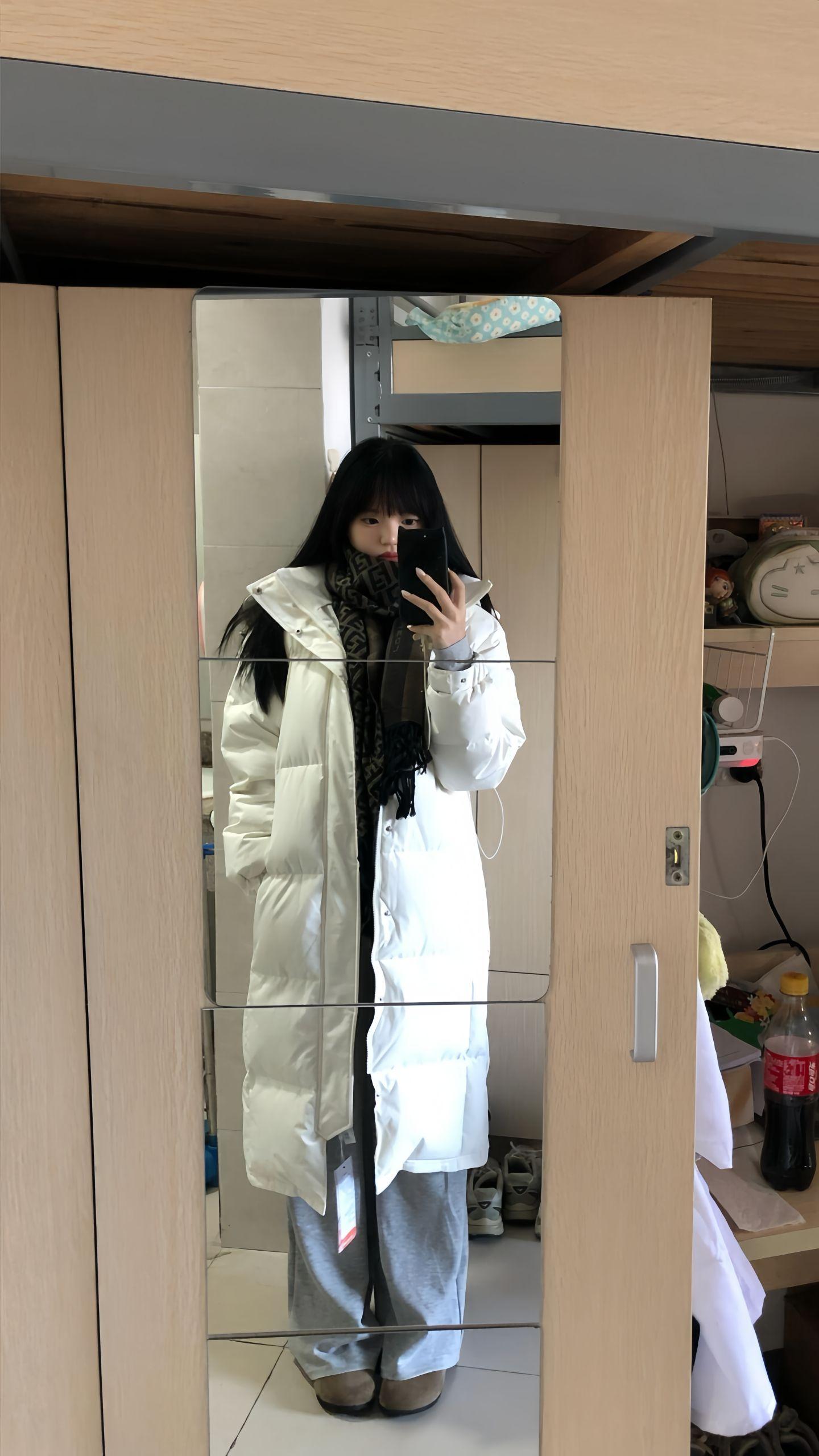 秋冬里的早八穿搭。