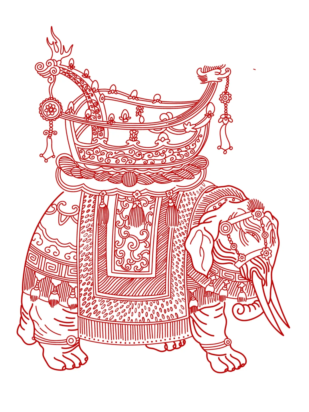传统图案纹样·象纹