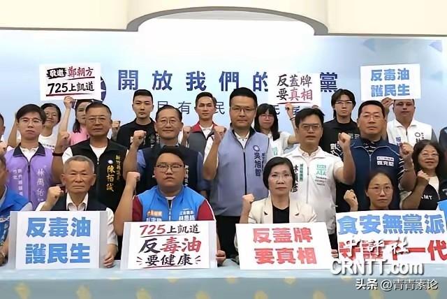 国民党新竹县长参选人徐欣莹率众人出席记者会，号召新竹民众参加7/25凯道游行，反