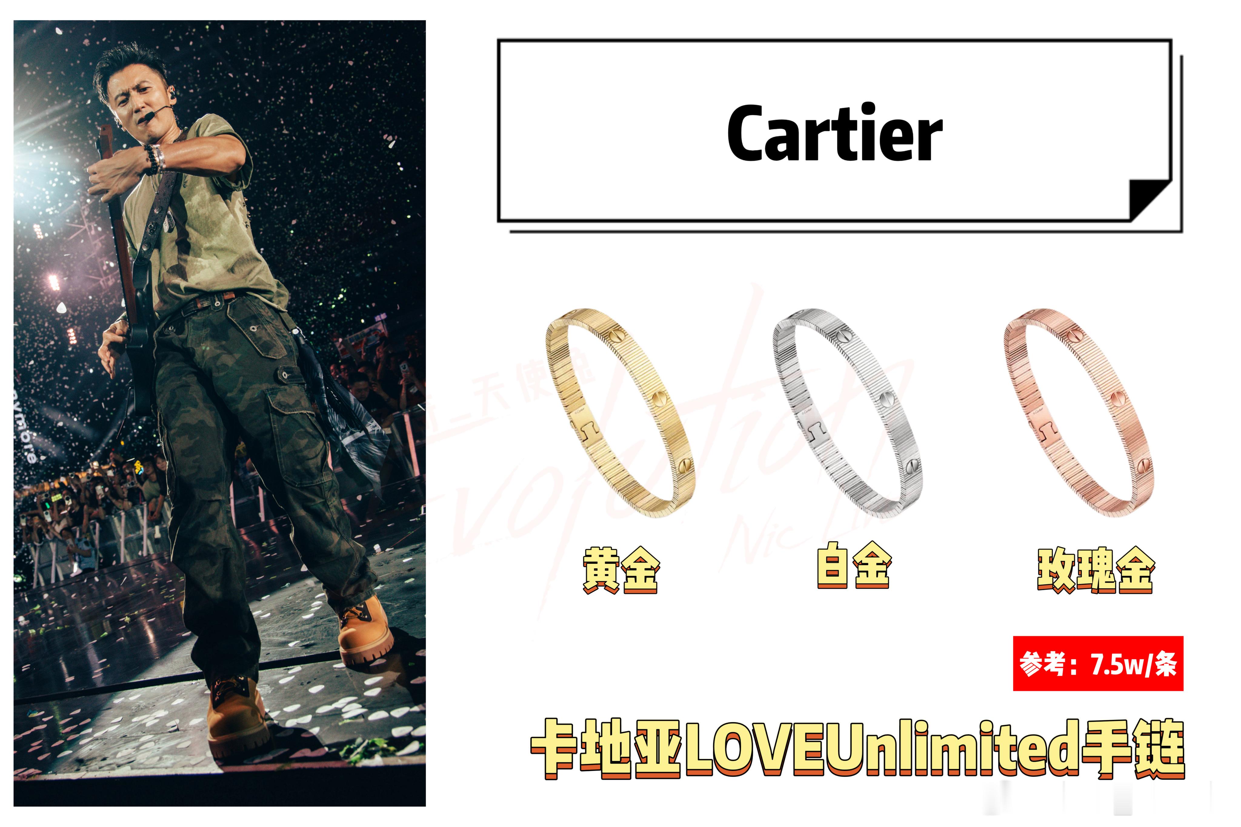 谢霆锋谢霆锋 谢霆锋7.11郑州演唱会同款手链｜Cartier - 卡地亚LOV