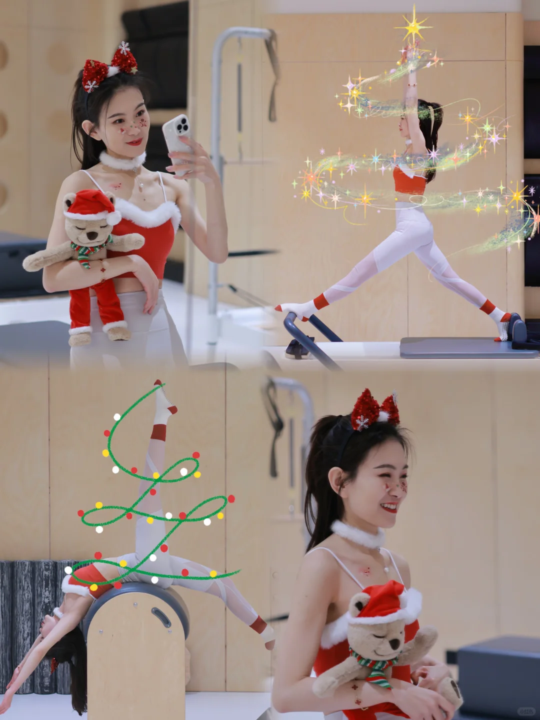 普拉提女孩的圣诞照❤️🎅🏻🤍