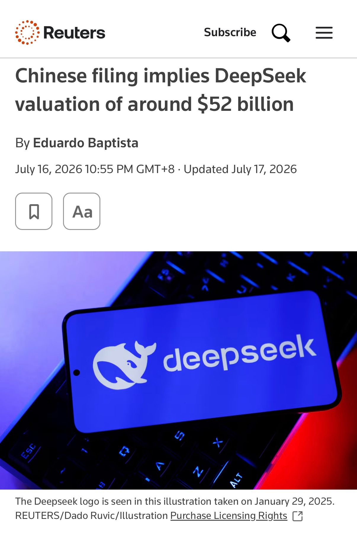 DeepSeek估值约3509亿，还准备继续融资。这个数字不是官方公布的，是从上