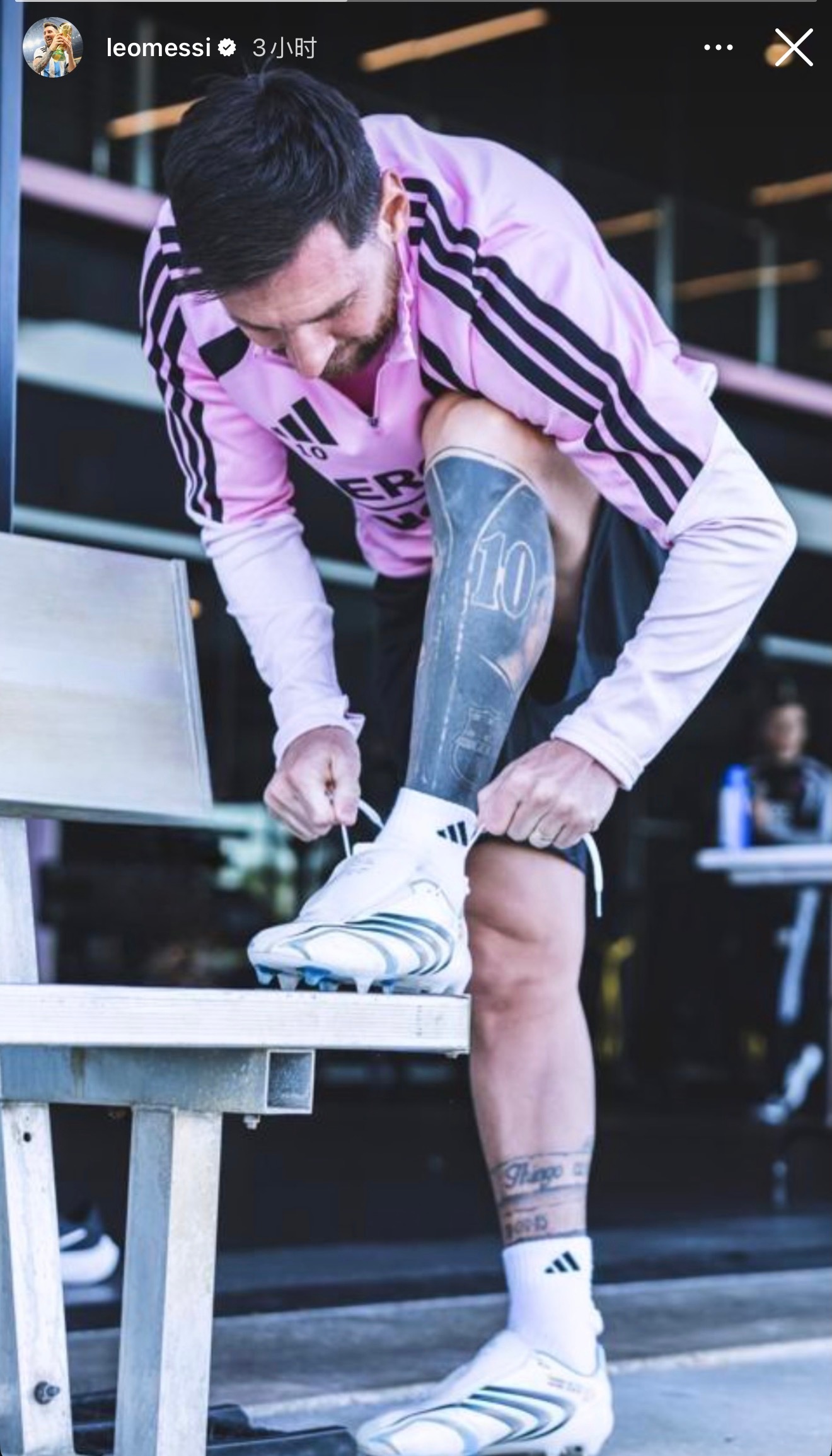 梅西ins story更新梅西