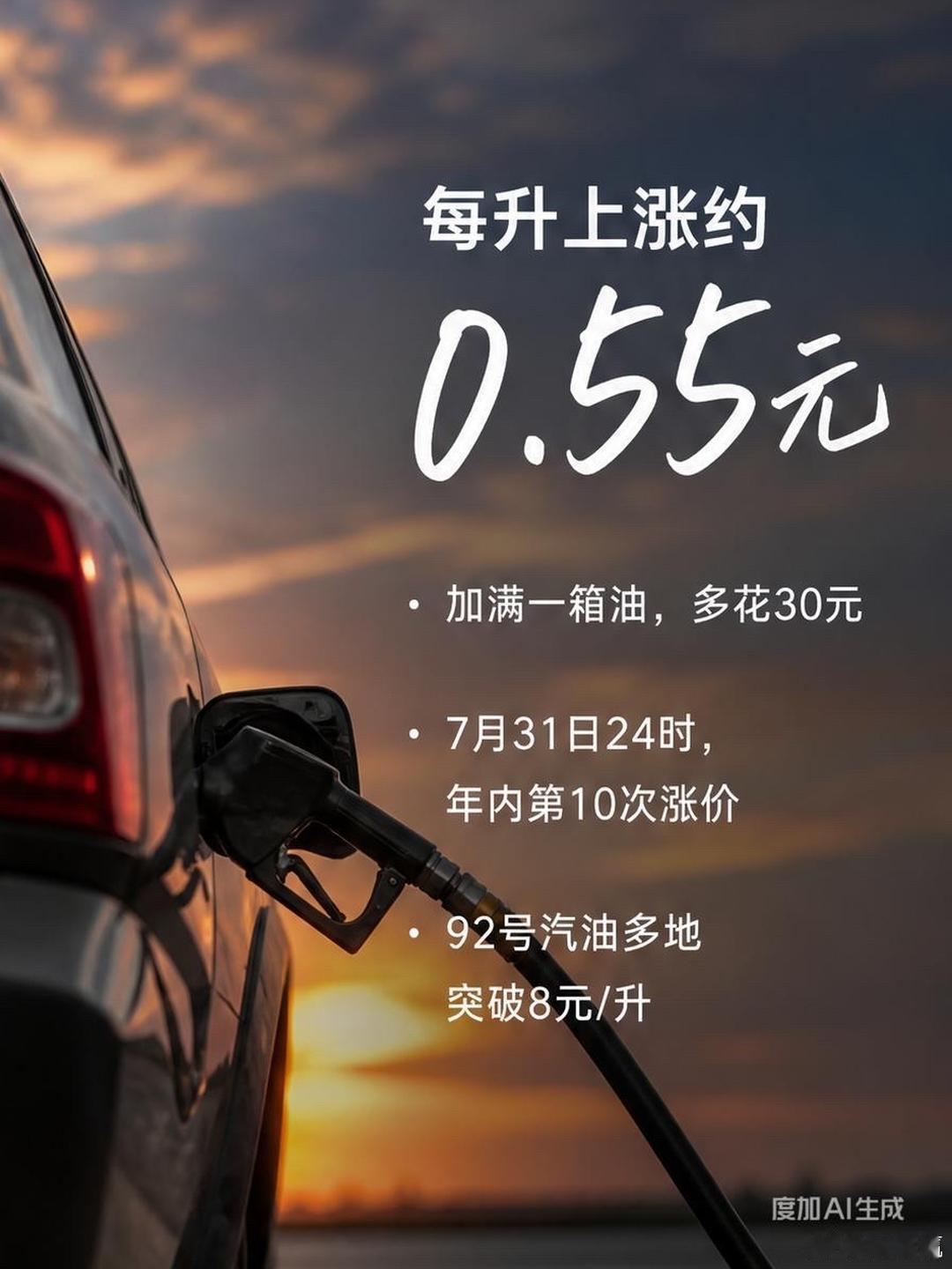 今晚油价如何调整，一图看懂调价机制根据国家发改委最新通知，2026年7月31日2