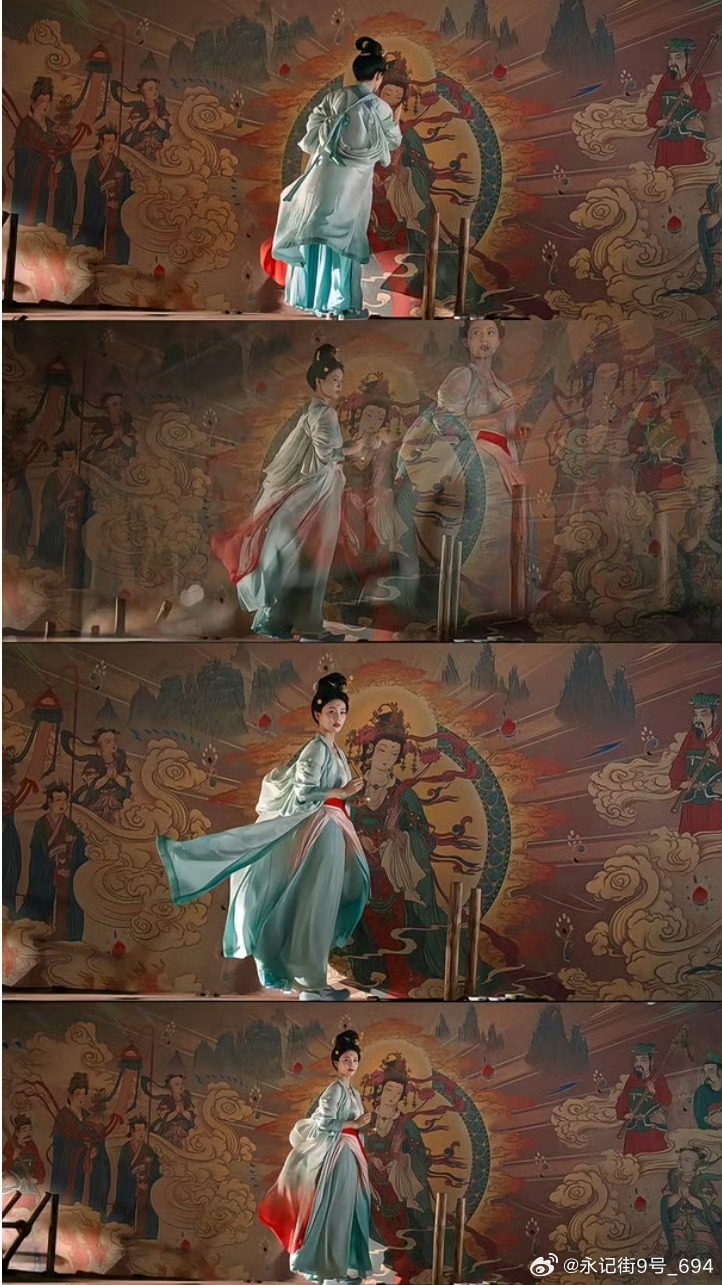 白鹿莫离站位 这个《莫离》的站位真的很妙啊！叶璃头回镜头一转，完全是神女降临来的