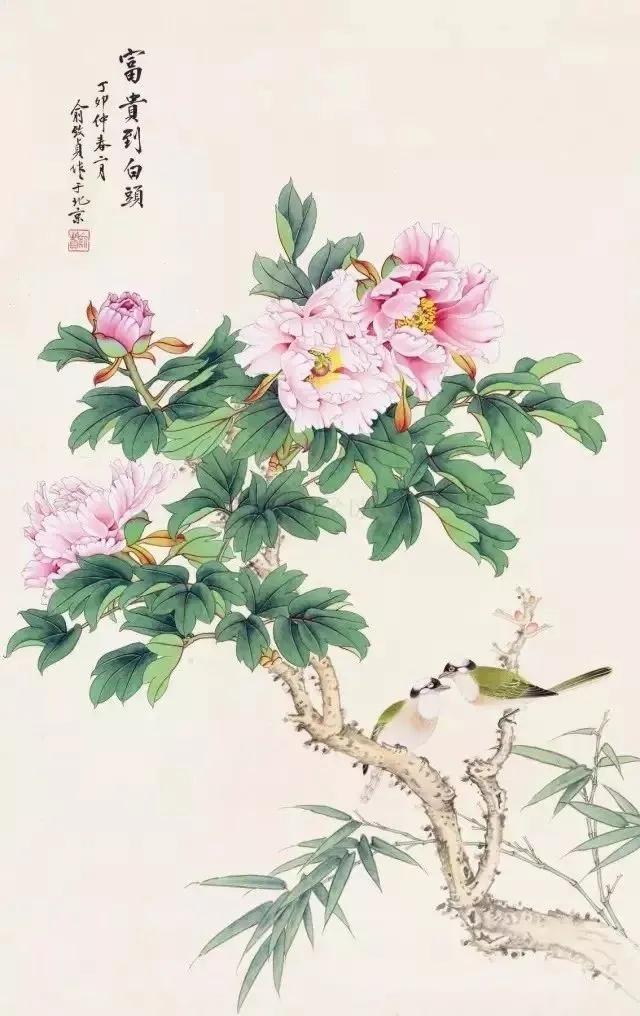 她对于动物、植物的生长状态，以及描绘花和鸟的形态、动势乃至神采都了然于心，以致作