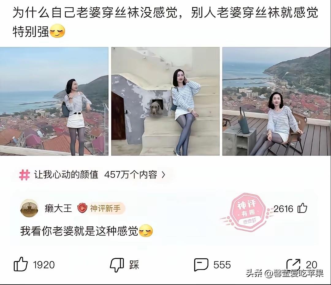 网友这老婆炫得……我居然无法反驳！[赞][赞][赞]