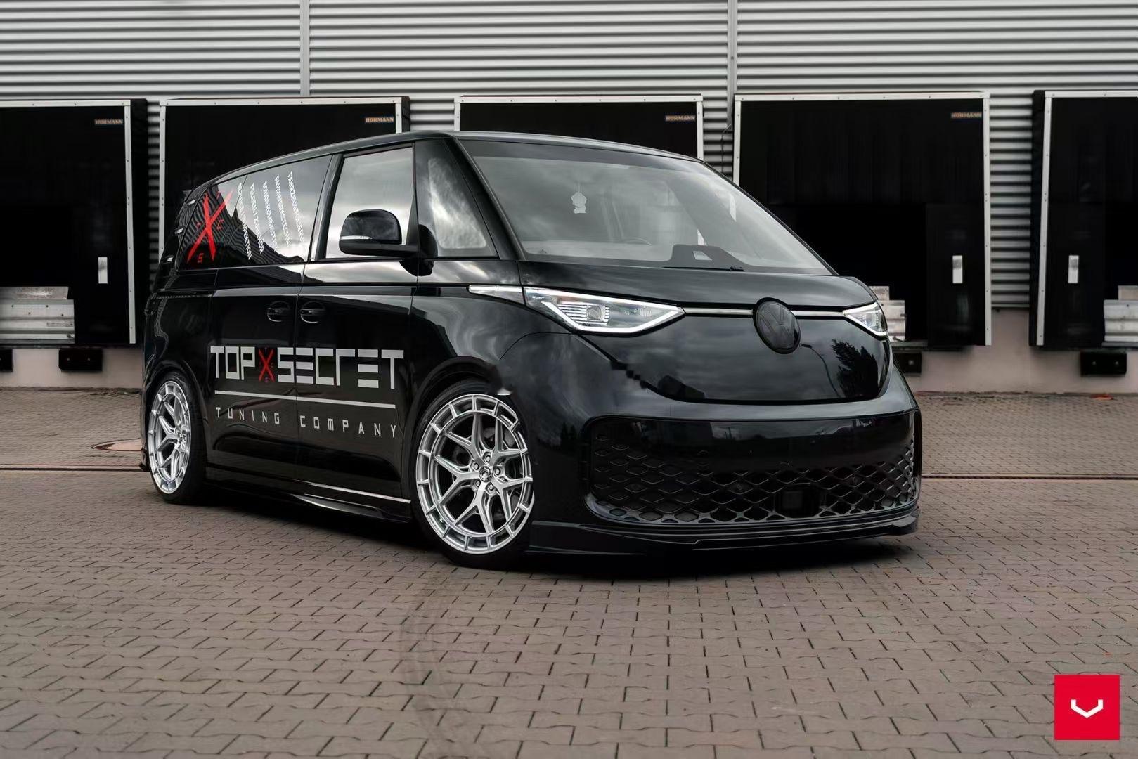 大众ID Buzz 升级方案Vossen HFX-1 哑银色轮毂 ​​​