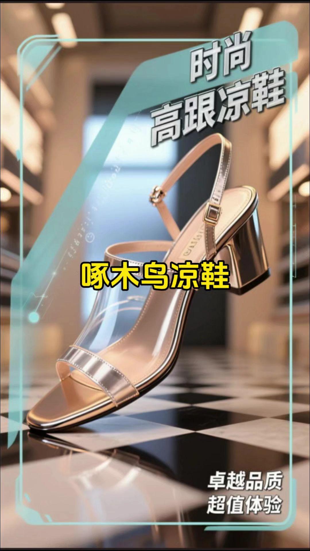 终于买到不磨脚还巨稳的高跟鞋了，关键上脚还贼好看一秒入夏氛围感