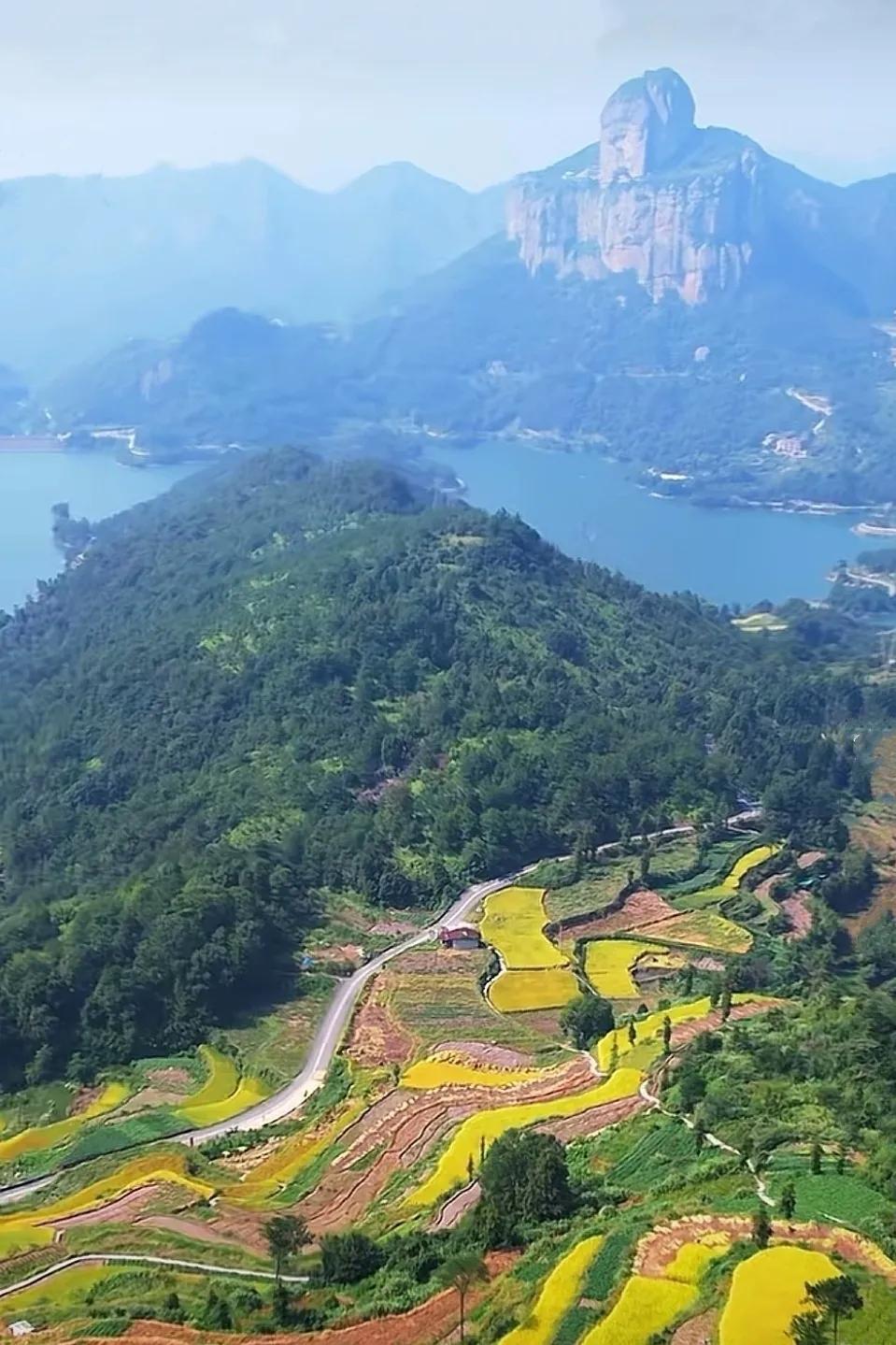 #拍一张秋日景色#
温州中雁景区玉甑峰
钟前水库、下坭梯田