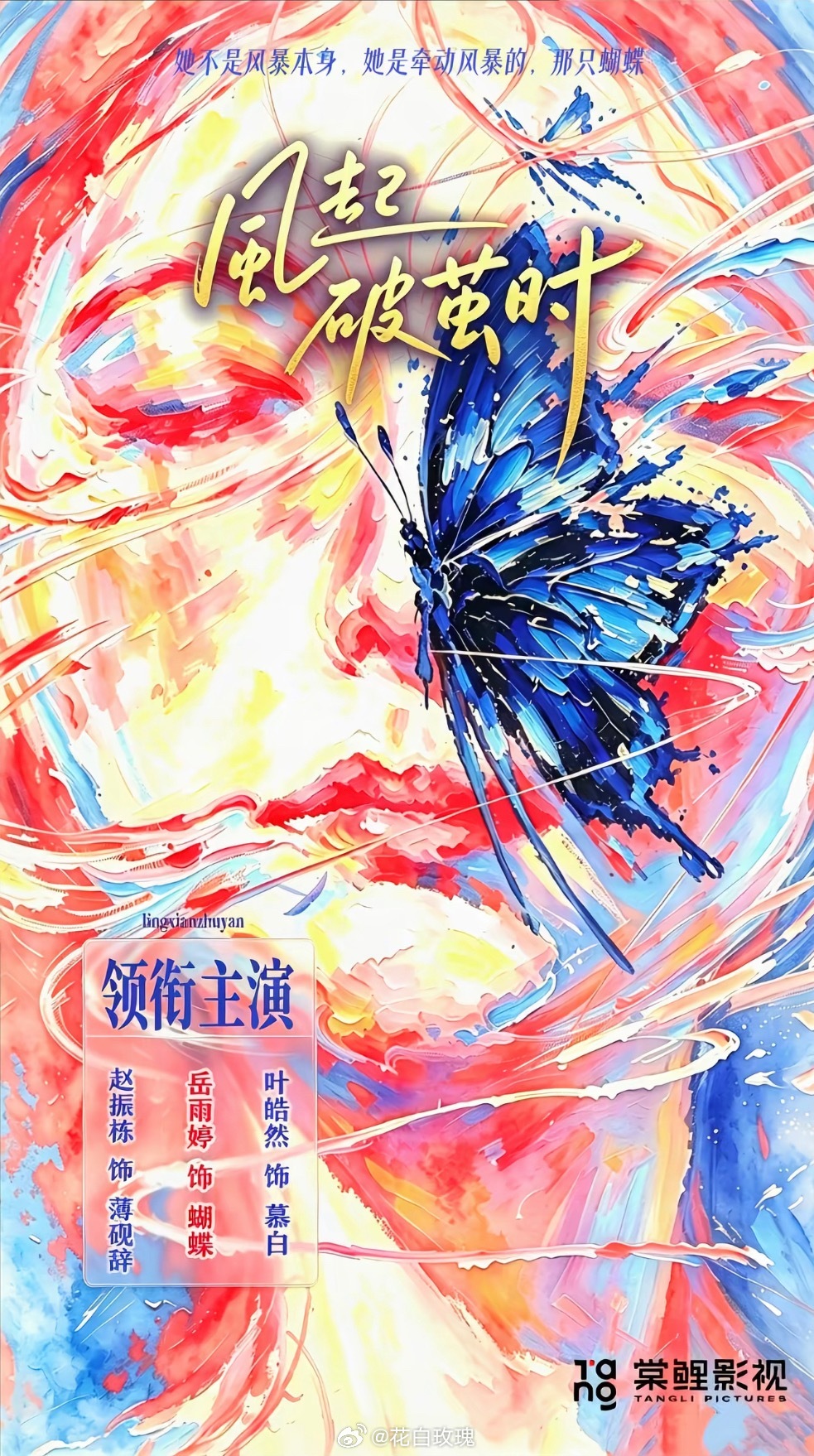 岳雨婷赵振栋叶皓然《风起破茧时》官宣她不是风暴本身 她是牵动风暴的 那只蝴蝶 