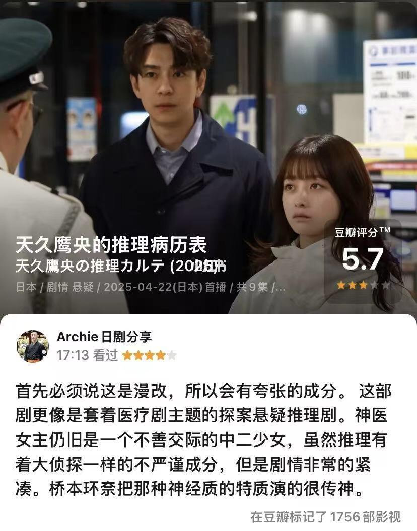 日剧 天久魔医的推理病历表（2025夏）