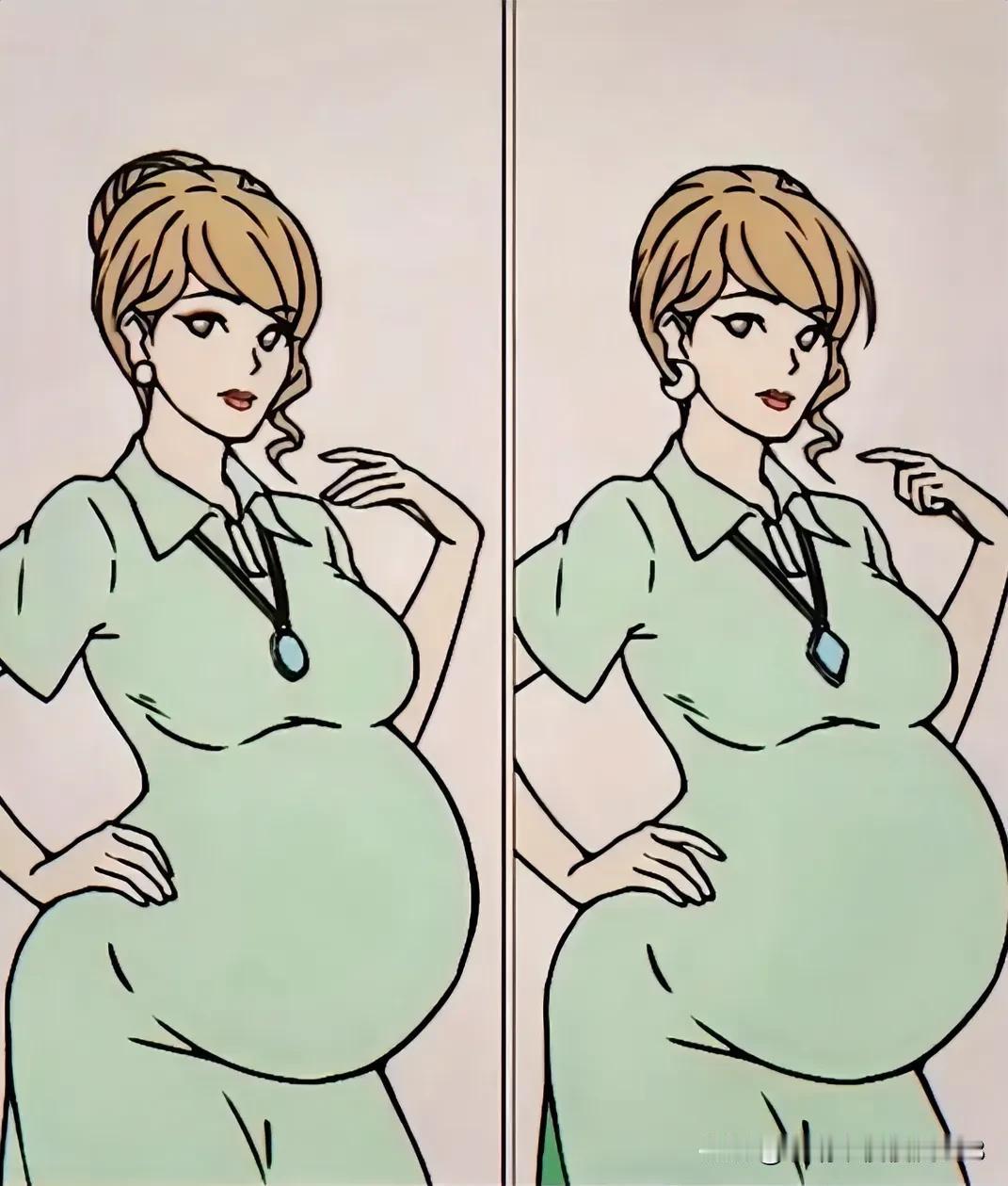 孕妇婀娜多姿，浓妆淡抹似仙
考眼力
心细可找到8处不同[灵光一闪]