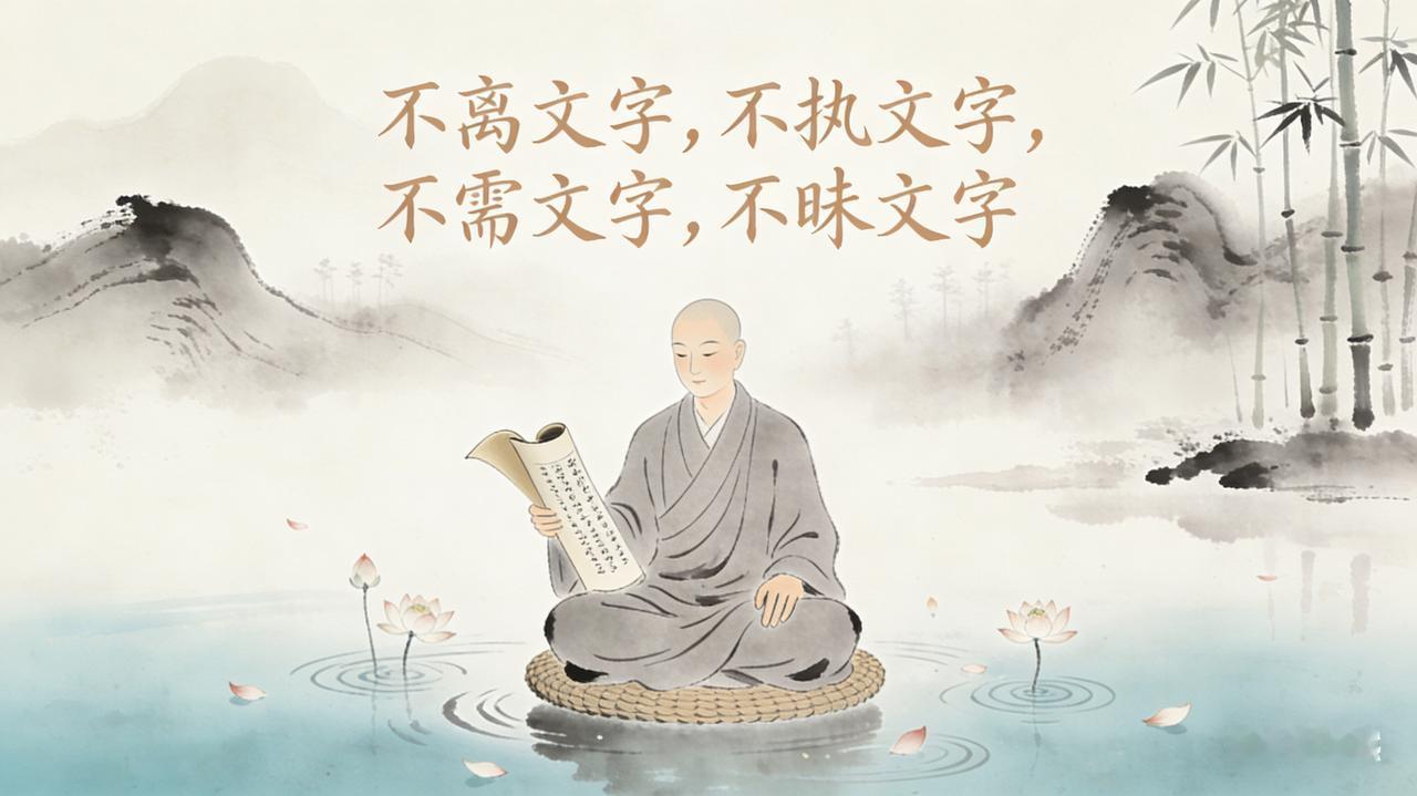 不离文字，不执文字，不需文字，不昧文字
 
今日在头条上读网友文章，谈及憨山德清