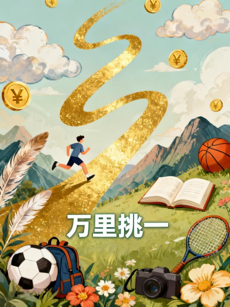 不够分，再加上会挣钱、爱生活、爱运动、爱旅行……
至少一万分，叫万里挑一！
什么