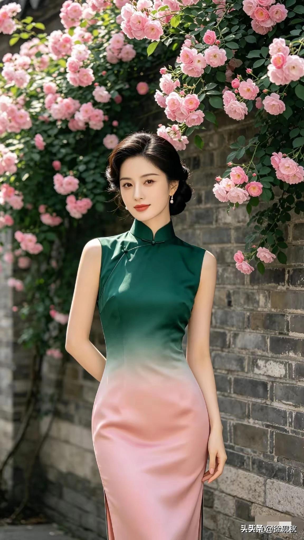 上联：小楼伴月窗含柳
下联：篱笆影动舞婆娑