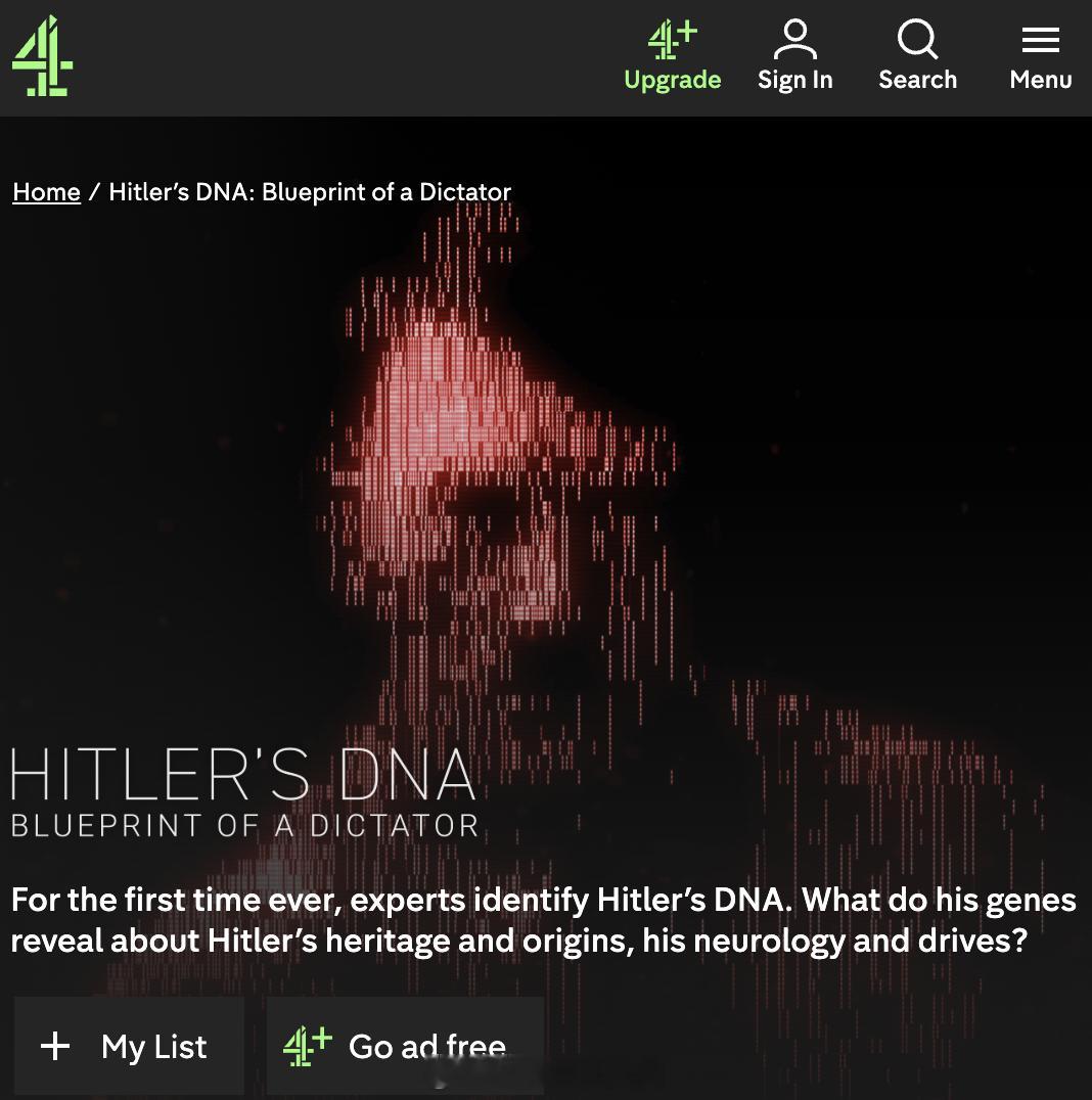 二战时期的流行歌曲里，常拿希特勒的生理特征开玩笑，而如今，一支由国际科学家与历史