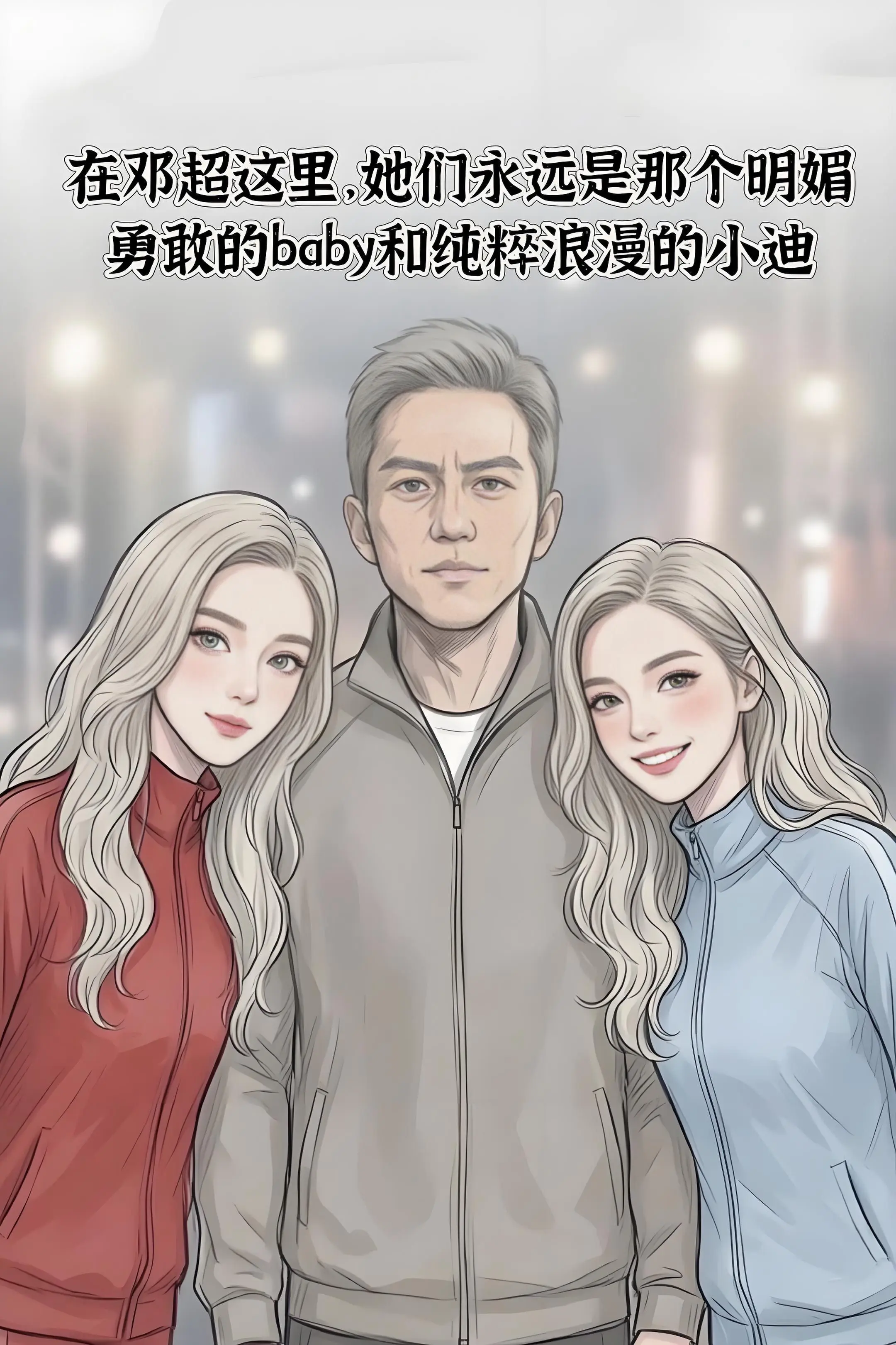 在邓超这里。她们永远是那个明媚勇敢的ba.by和纯粹浪漫的小迪
