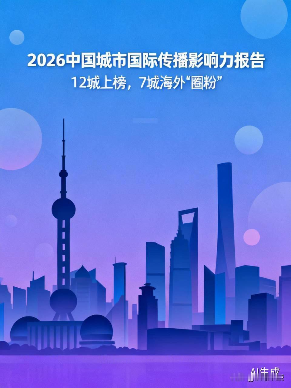 重磅！2026中国城市国际传播影响力报告出炉：12城上榜，这7座城市正在海外“圈