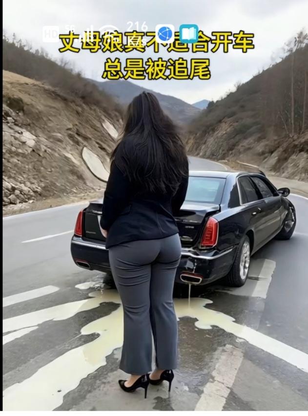 〔新手上路 ：老被追尾咋办啊〕
     丈母娘刚上手开车，驾车技艺还不算娴熟。