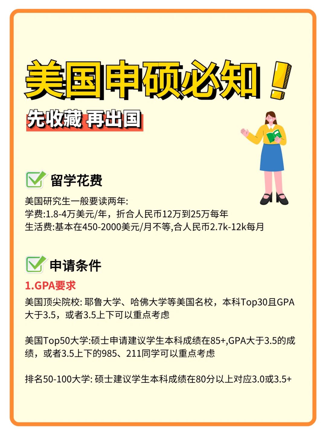 🇺🇸 美国申研必备知识❗️