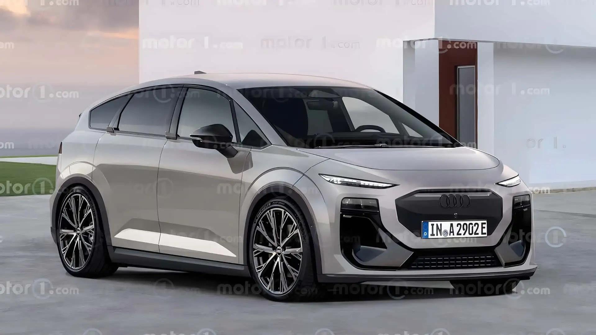 奥迪A2 效果图出来了，我寻思，大差不差，秋天能见到，如果国内卖 15 个左右，