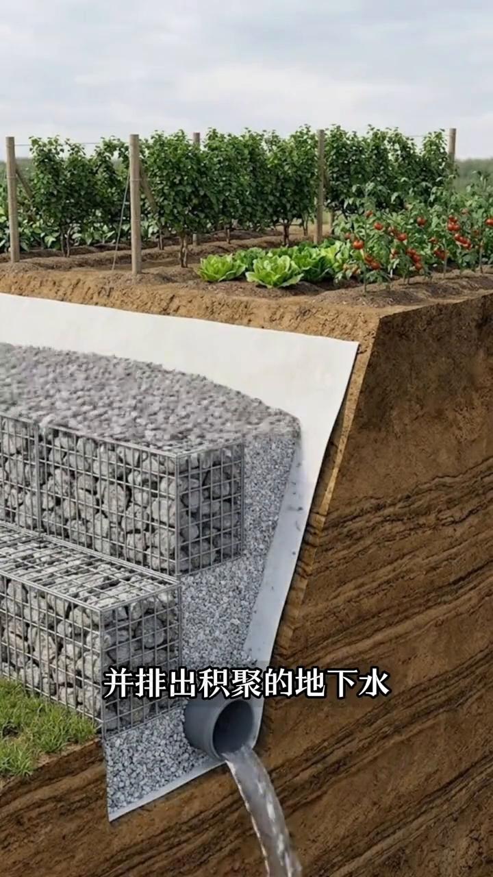 在建造石龙挡土的时候，如果直接堆砌石龙却没有把背后的排水和隔土处理做好，一旦雨水