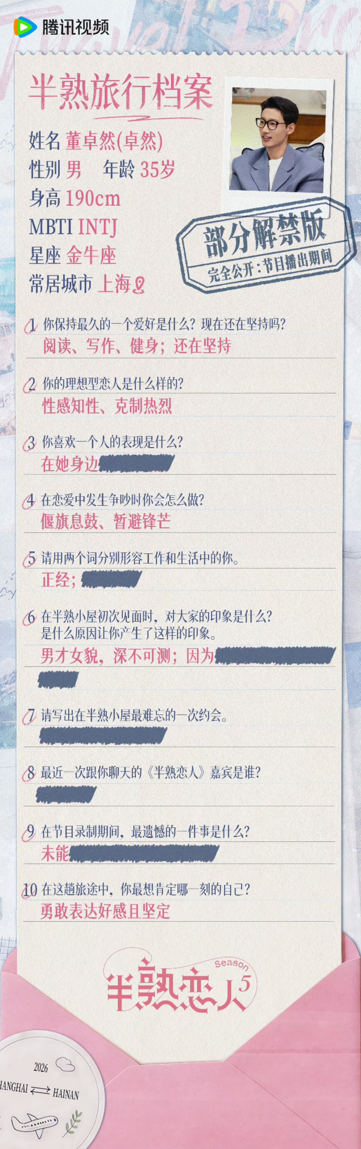 半熟恋人5嘉宾太素了看得出来这是纯素人半熟恋人抛开流量和网红光环，纯素人嘉宾的加