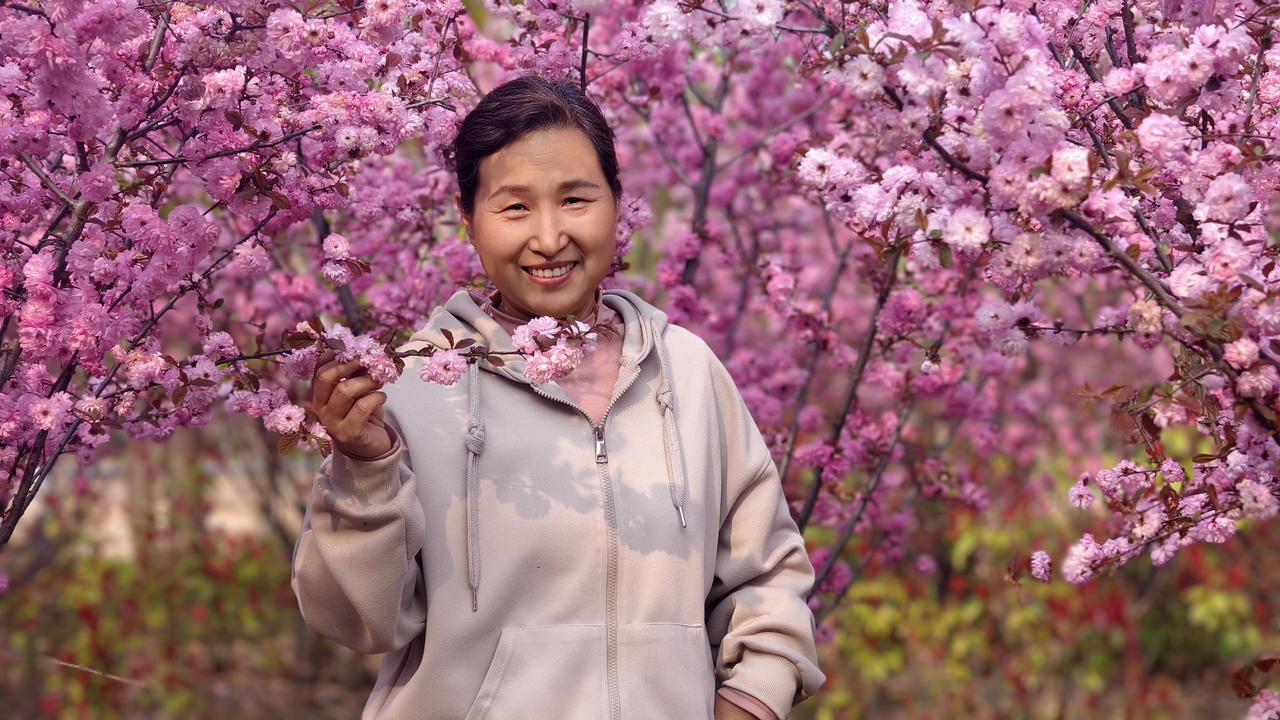 家乡的海棠花开了，白色胜雪，粉红娇艳，这就是春暖花开么？