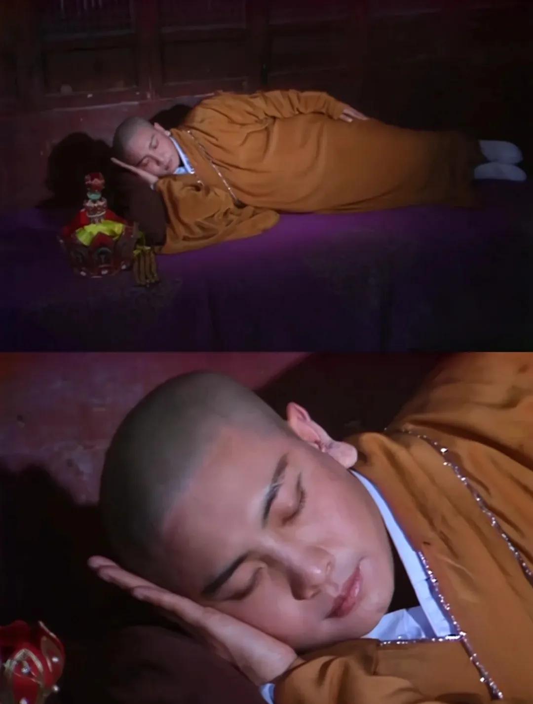 小时候觉得唐僧的睡姿优雅，很特别，但有点疑惑，这样睡真的舒服吗？后来才知道这是“