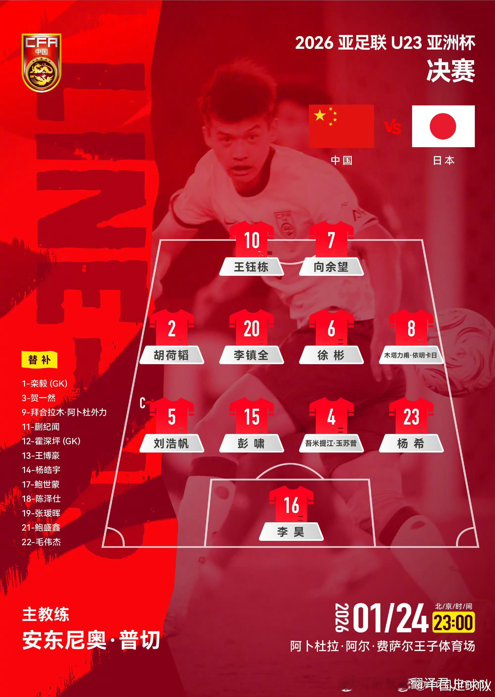 U23国足vs日本冲呀！！！原声看球：网页链接备用：网页链接