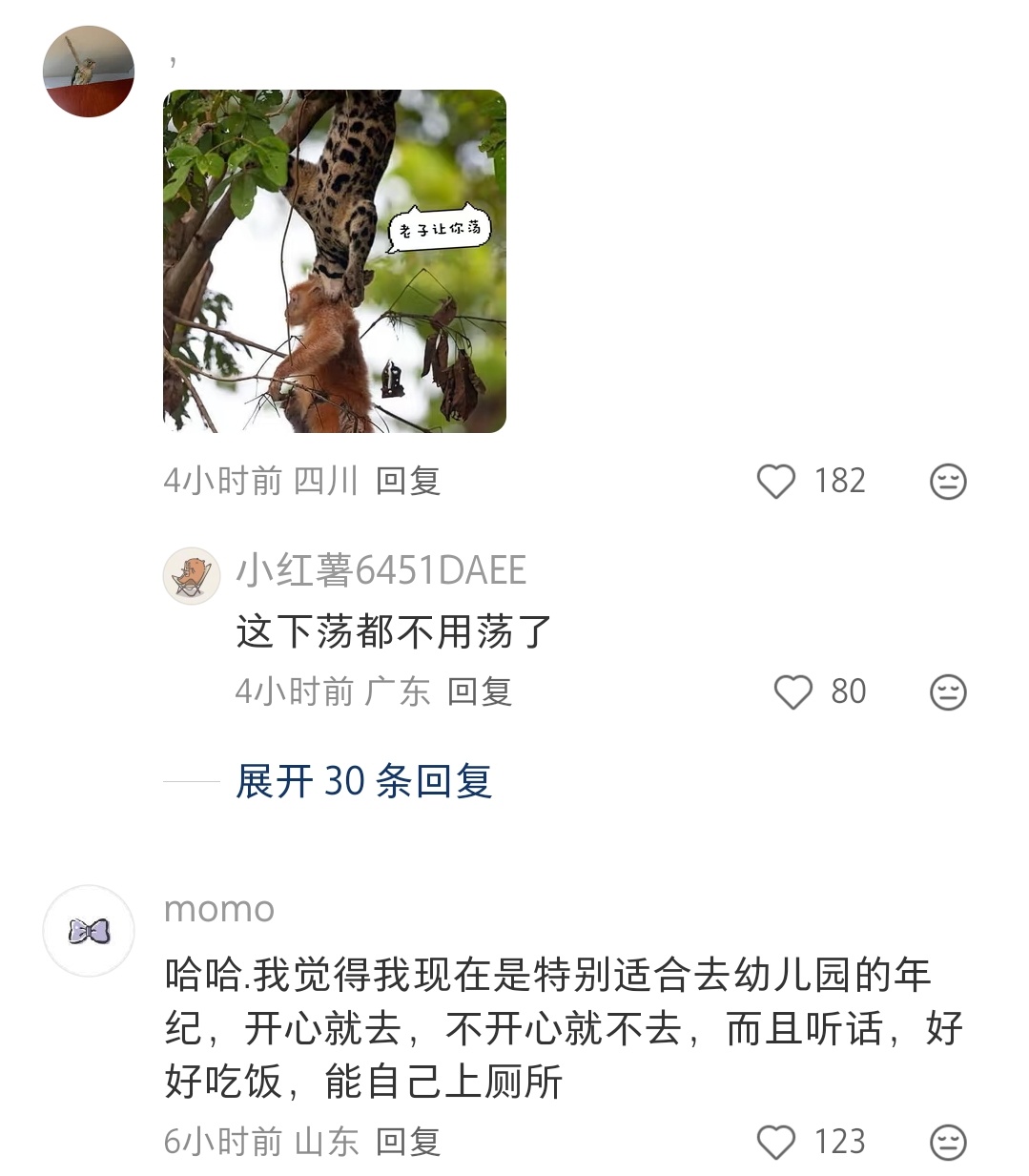 荡来荡去吃点野果的日子也挺好 