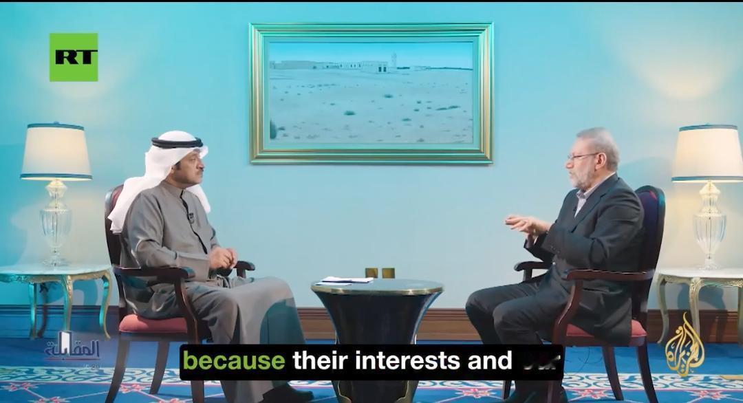 新闻快讯——拉里贾尼对半岛电视台表示：
是莫斯科与北京站在伊朗一边——而非德国、