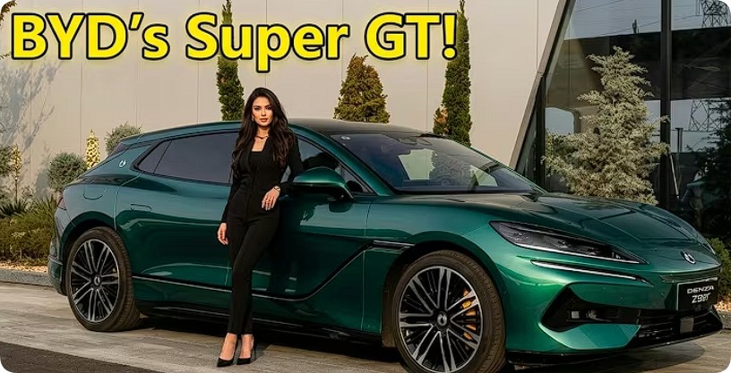 配个洋妞，这比亚迪的档次立马上去了，不错呀