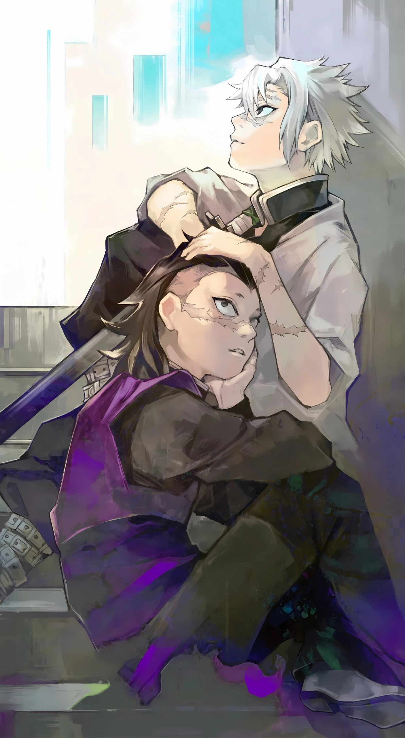 不死川实弥高清壁纸背景 