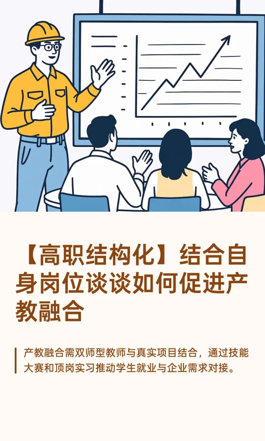 【高职结构化】谈谈如何促进产教融合