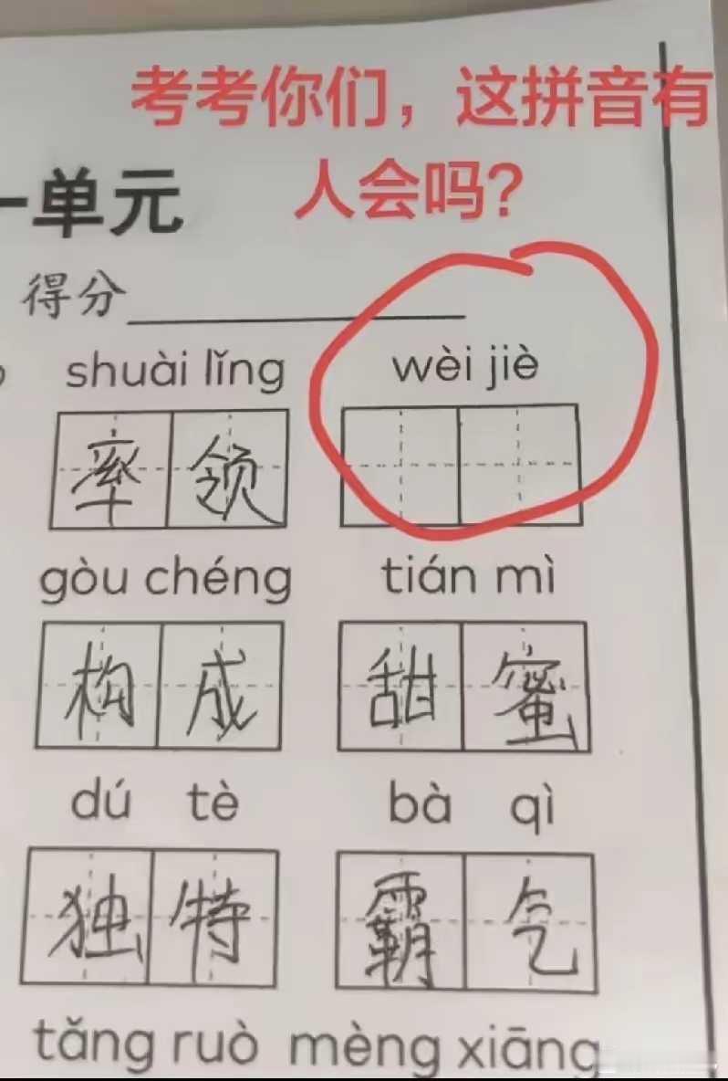 这个拼音有会的吗？