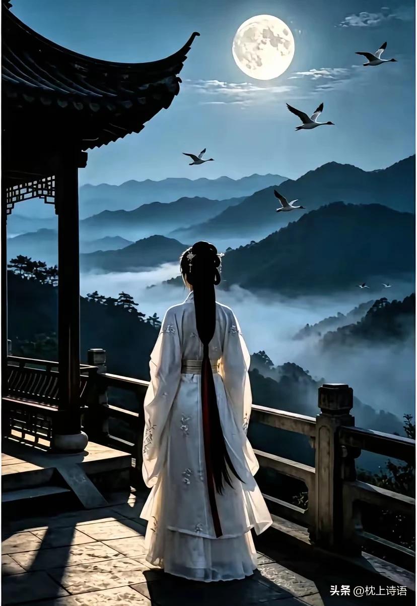心似流沙逐辙尘，
千年痴守寄寒津。
天涯若有归鸿影，
海角天涯念故人。