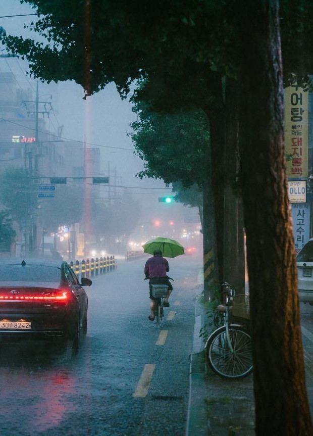 有人被困在了雨里，有人站雨中赏雨。——《春夜》