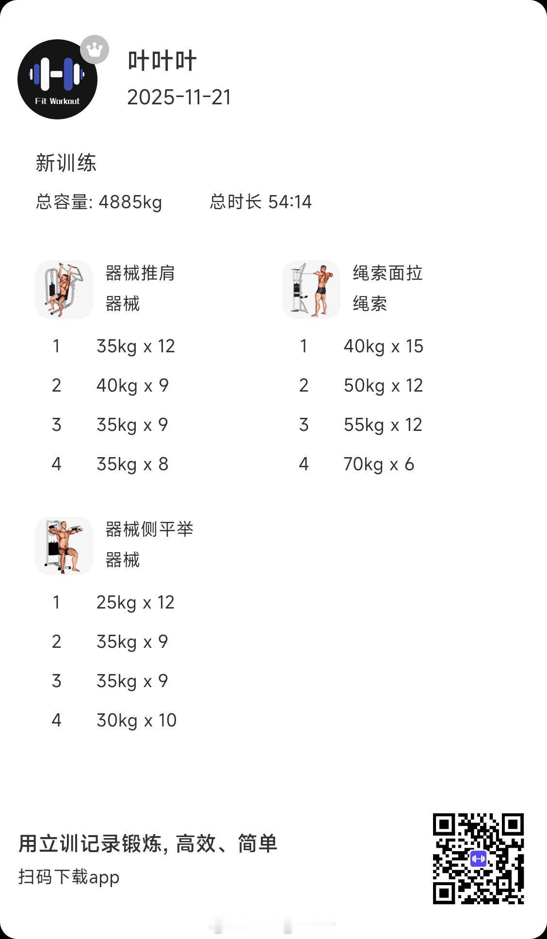 练完了，今天练的肩，明天练背～ 马上去盒马逛一圈，今天刚刚开业。 