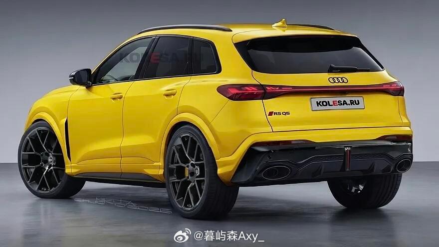 大v聊车 据外媒报道，奥迪Q5终于有RS版本了！近日，外媒发布了奥迪RS Q5渲