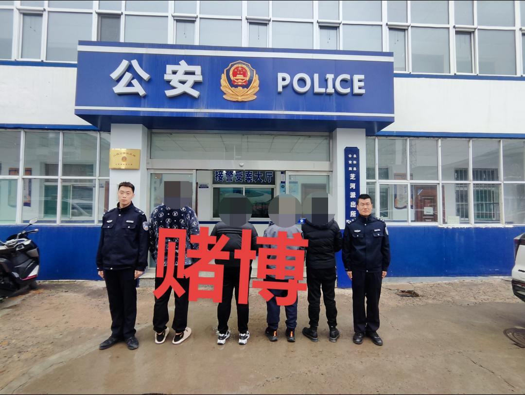 11月14日晚，局社会管理部联合芝河派出所进行治安检查时，发现辖区某巷内存在赌博