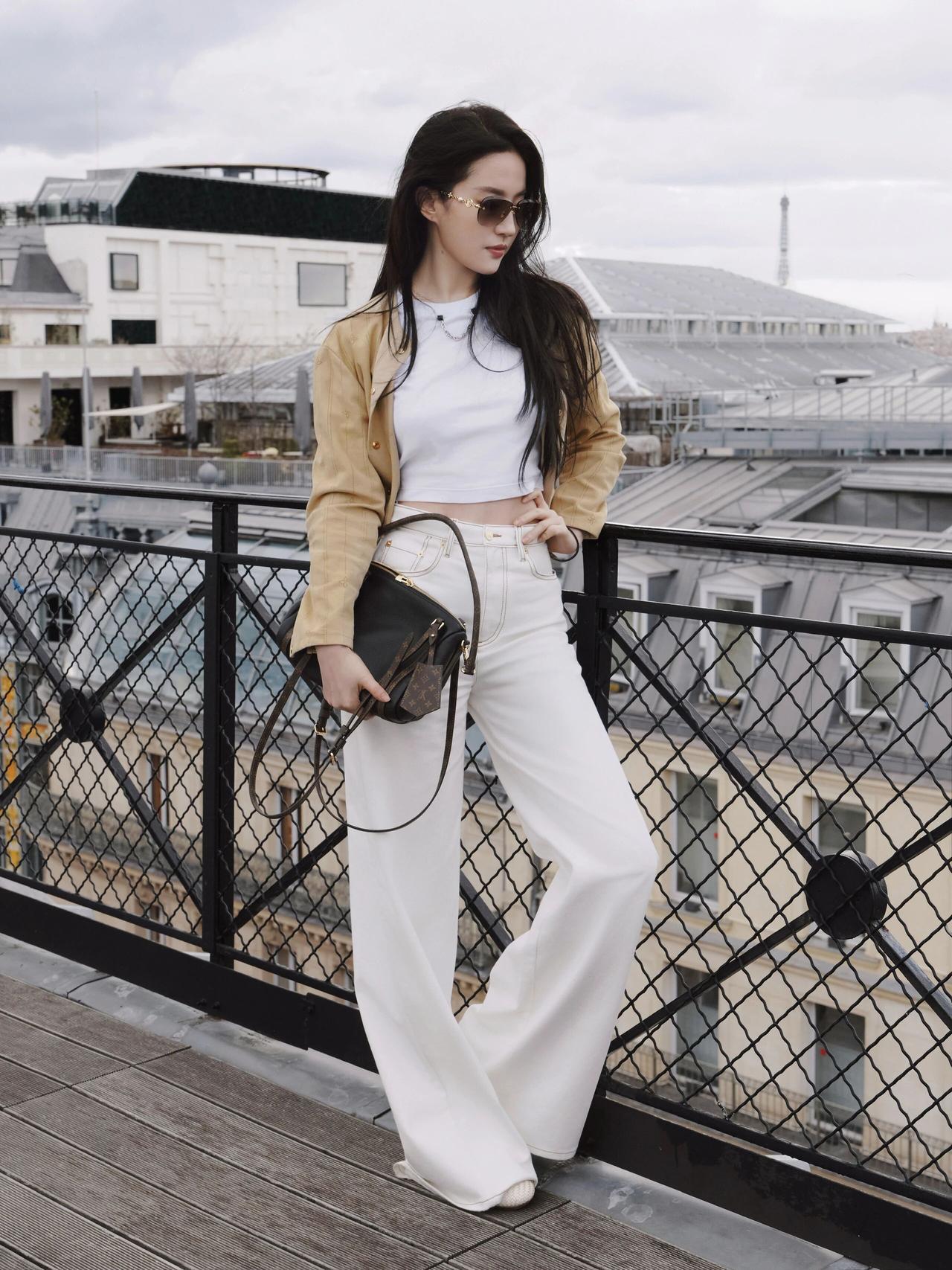 刘亦菲LV旅行明信片