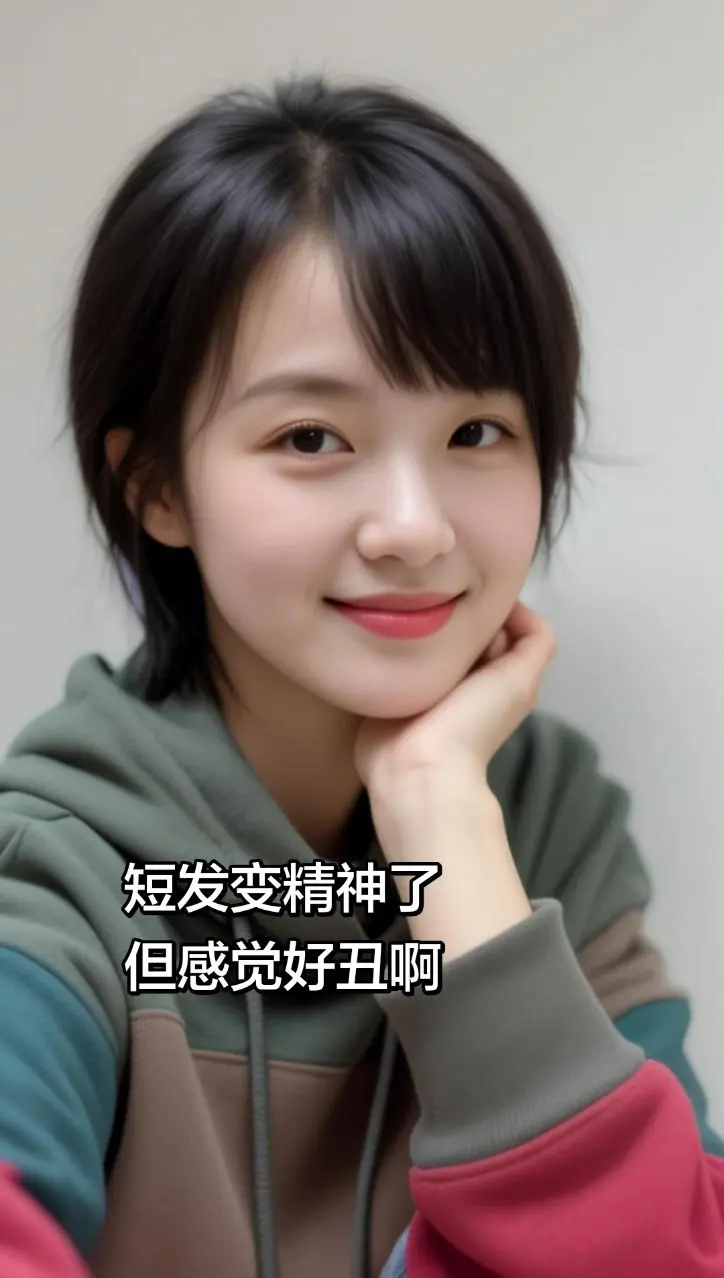 AI短发自拍 ai创作