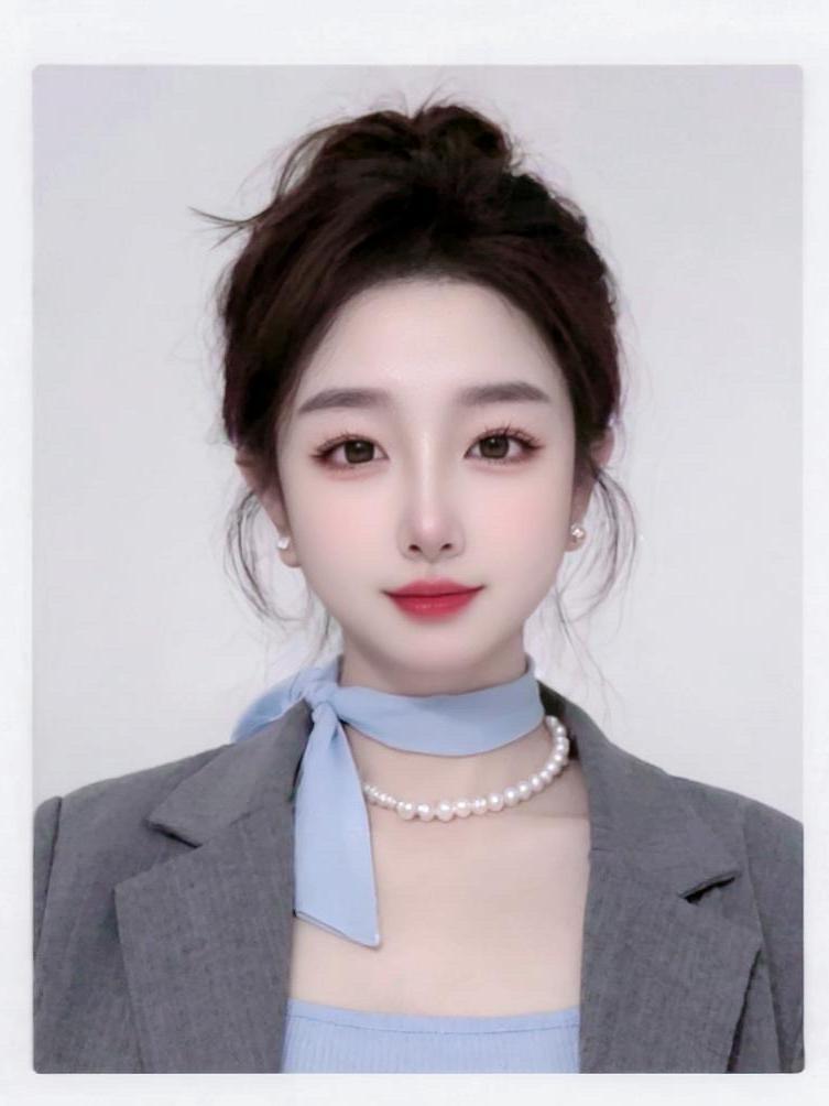 AI柔妆西装照 ai 写真 原来ai可以这么美 今日分享