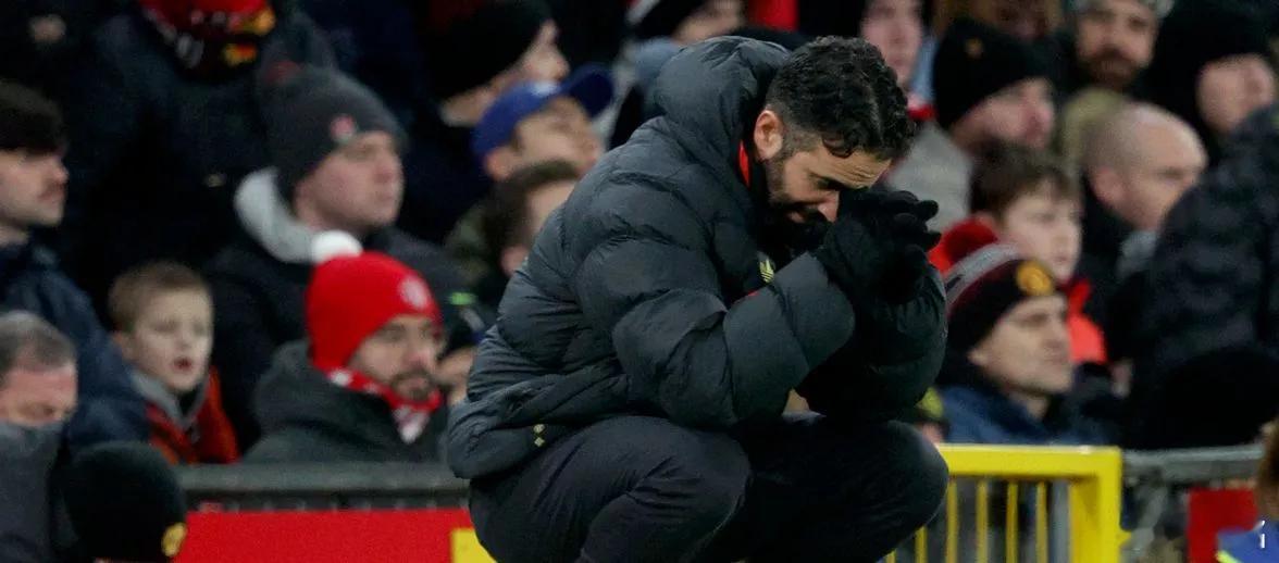 曼联 愁肠寸断 ！我反正每次看到阿莫里姆那个痛苦的样子，就想起这个成语。曼联目前