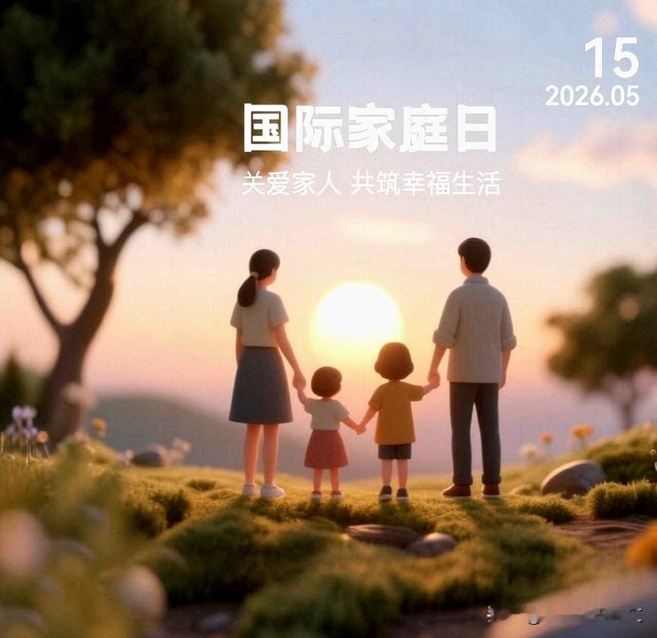 今天是国际家庭日，把体谅和耐心留给家人，愿爱与陪伴，不止今天。