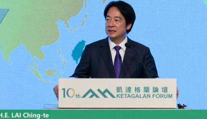 台独”分子赖清德正式宣布

8月4日，赖清德在“凯达格兰论坛：2026印太安全对
