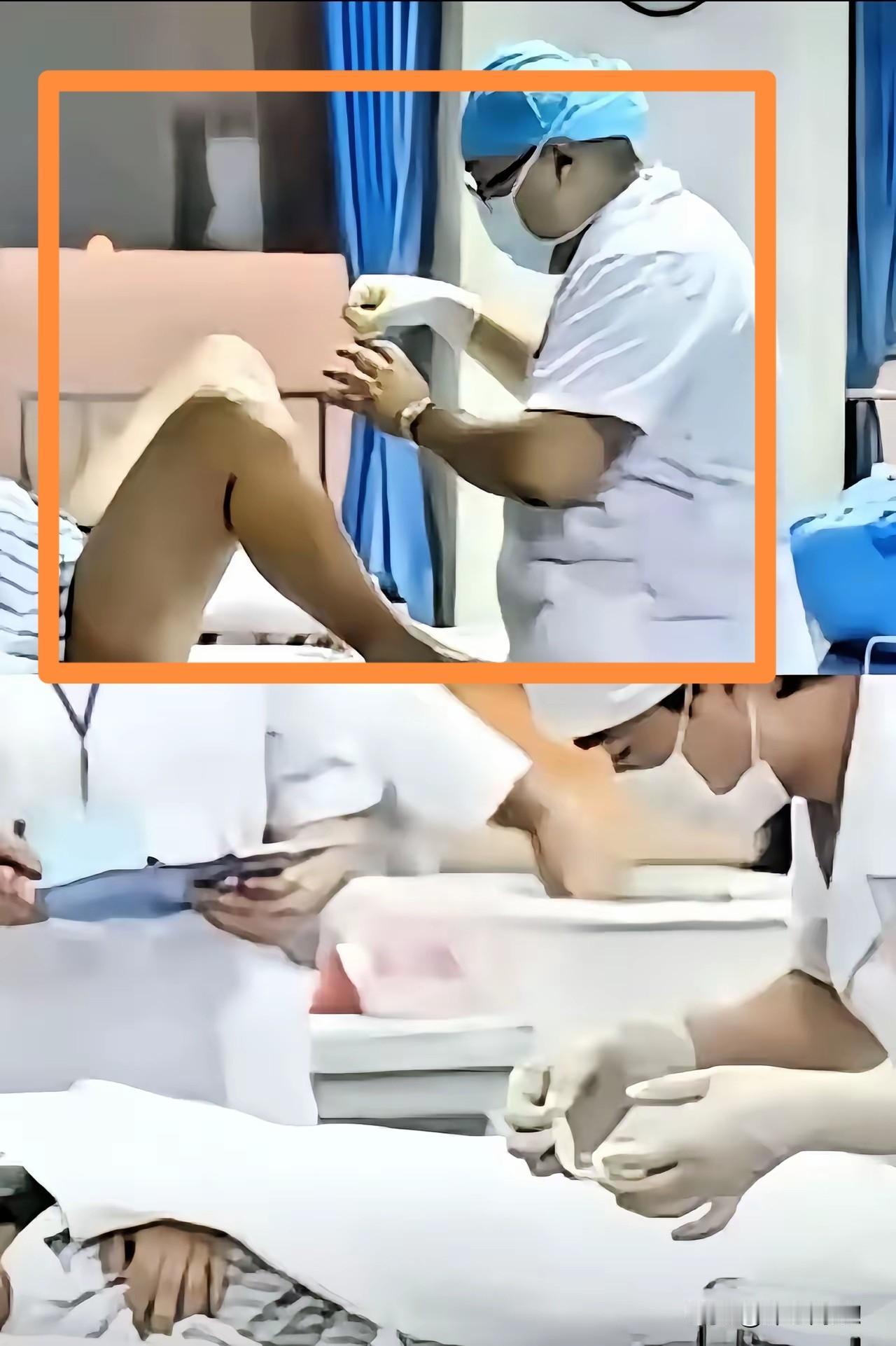 男护士给女性患者处理私密处。虽然在男护士眼里，没有男女两性，只有患者。
如果你是
